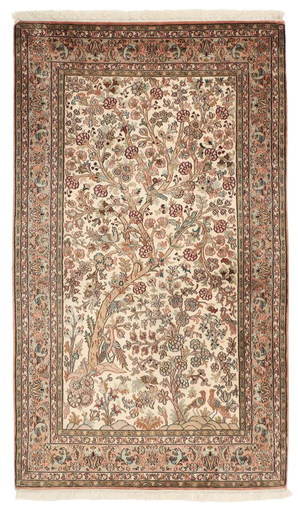 Tapis indien Cachemire Soie 131x78 131x78, Tapis persan Noué à la main