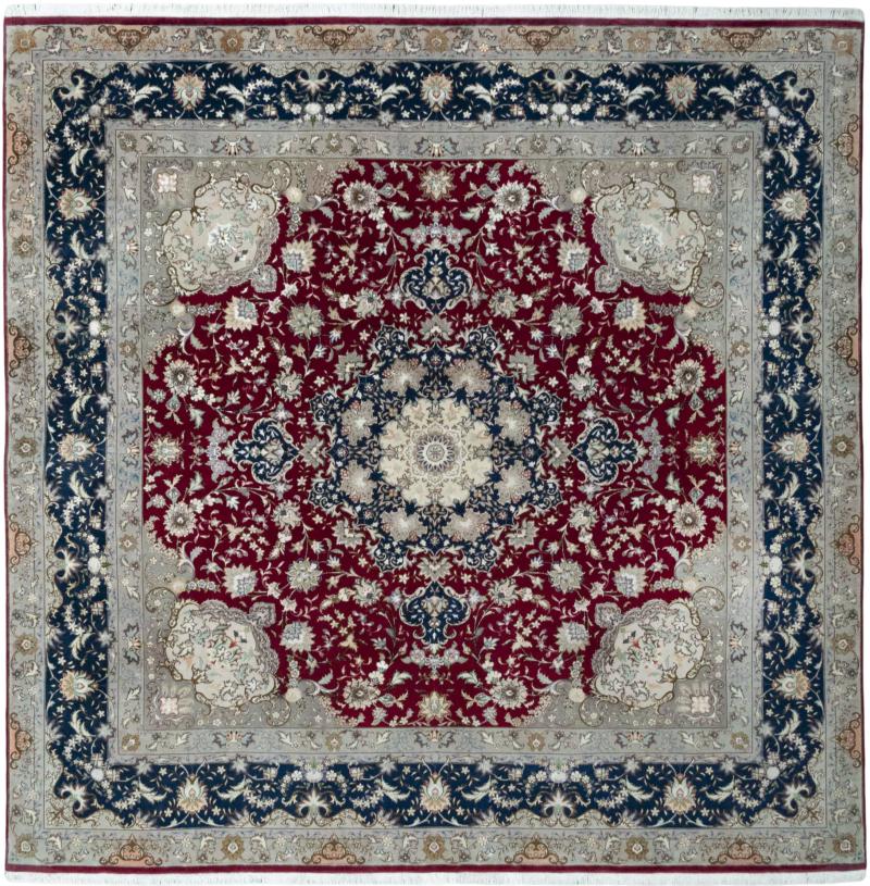 Alfombra persa Tabriz 50Raj 252x250 252x250, Alfombra persa Anudado a mano