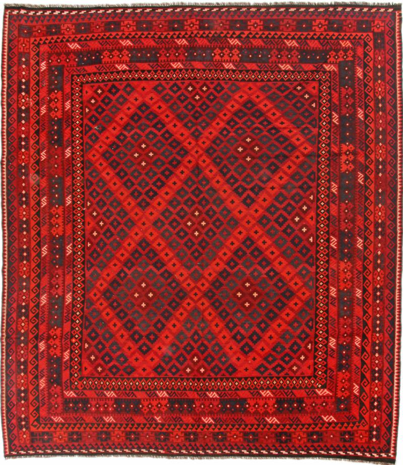 Tapete afegão Kilim Afegão Antigo 285x255 285x255, Tapete persa Tecido à mão