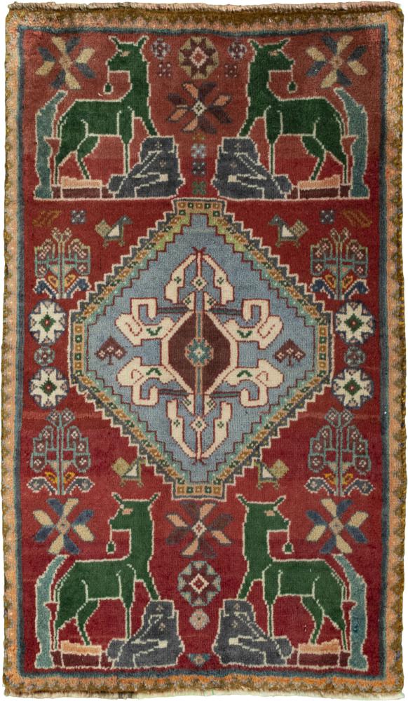 Perzisch tapijt Shiraz 89x53 89x53, Perzisch tapijt Handgeknoopte