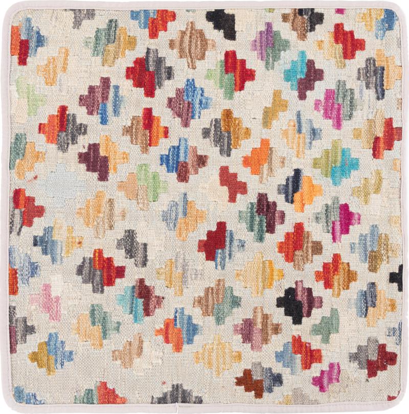 Afghan rug Kilim Afghan Cushion Cover 50x50 50x50, Persian Rug Knotted by hand