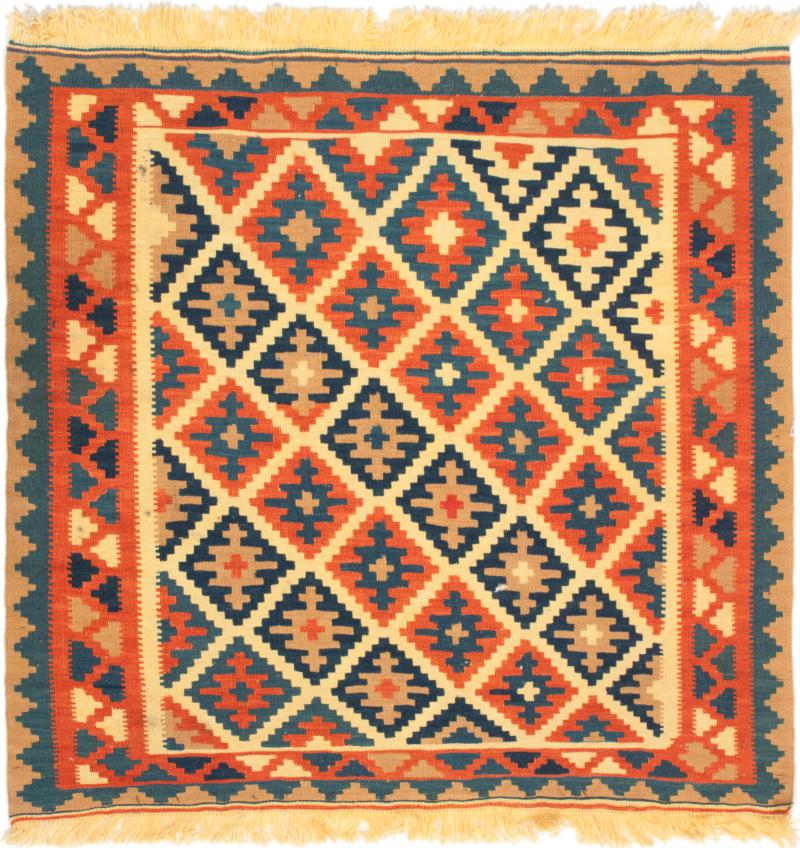 Tapete persa Kilim Fars 101x99 101x99, Tapete persa Tecido à mão