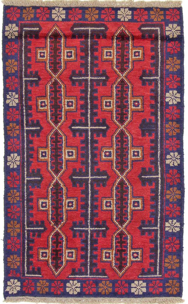 Afghansk tæppe Beluch 134x79 134x79, Persisk tæppe Knyttet i hånden