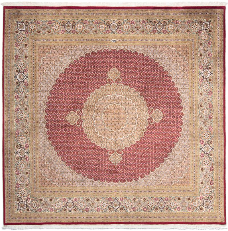 Tapete persa Tabriz 50Raj 249x245 249x245, Tapete persa Atado à mão