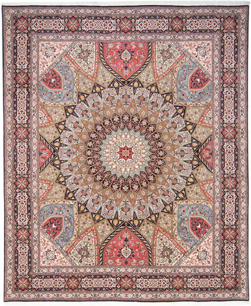 Tapete persa Tabriz 50Raj 304x253 304x253, Tapete persa Atado à mão