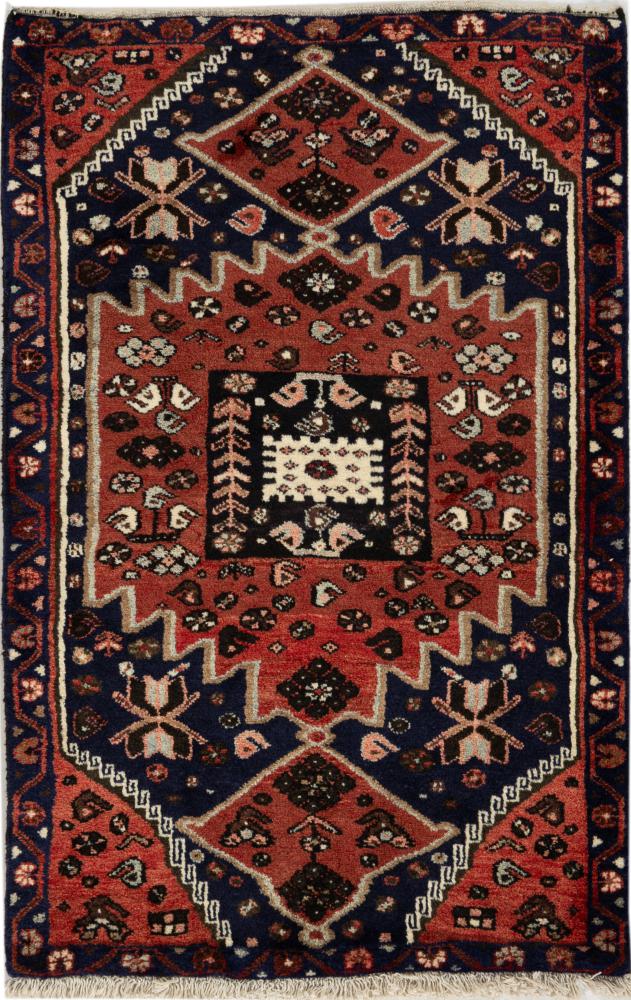 Perzisch tapijt Khamseh 129x84 129x84, Perzisch tapijt Handgeknoopte