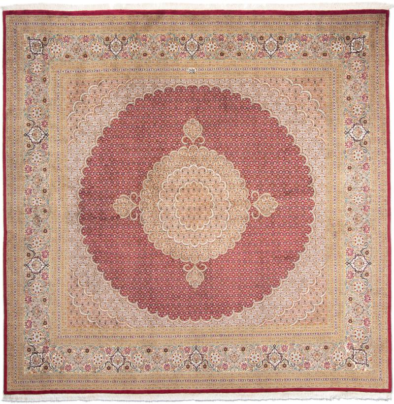 Tapete persa Tabriz 50Raj 252x246 252x246, Tapete persa Atado à mão