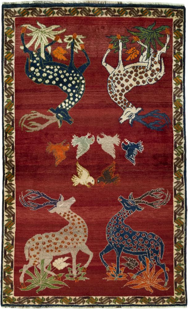 Persian Rug Persian Gabbeh Ghashghai 189x117 189x117, Persian Rug Knotted by hand