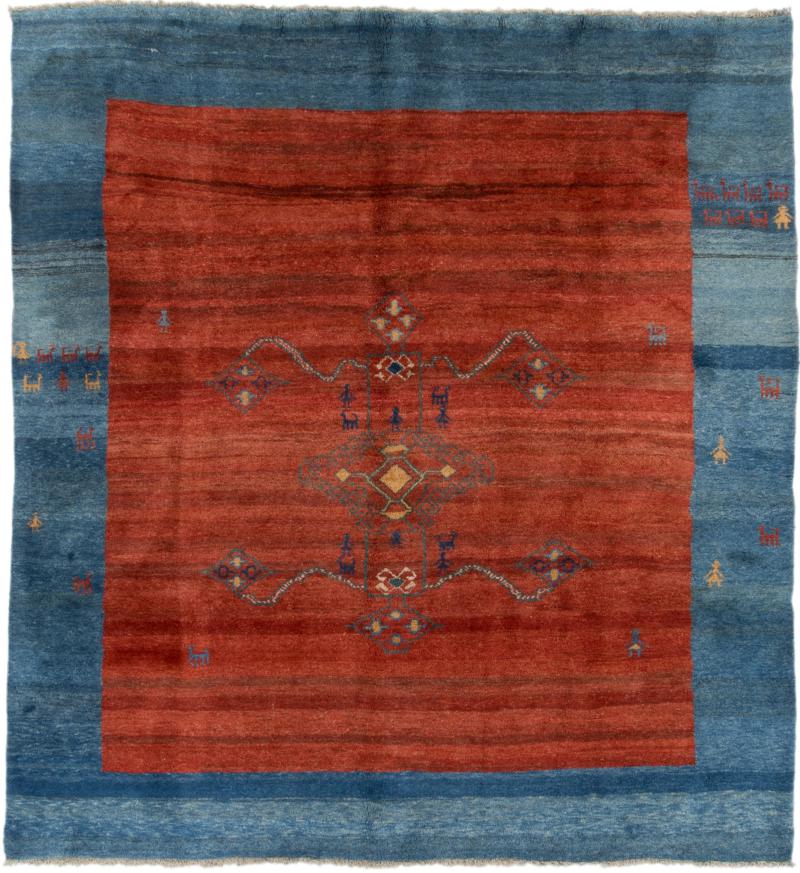 Persian Rug Persian Gabbeh 338x304 338x304, Persian Rug Knotted by hand