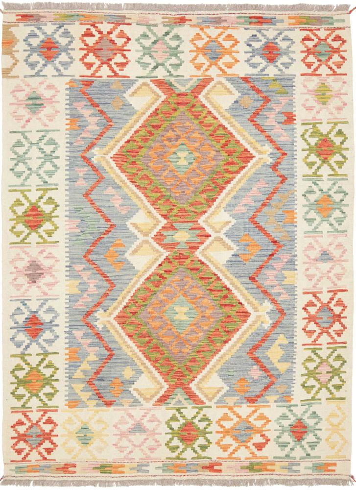 Afghansk tæppe Kelim Afghan 203x150 203x150, Persisk tæppe Håndvævet