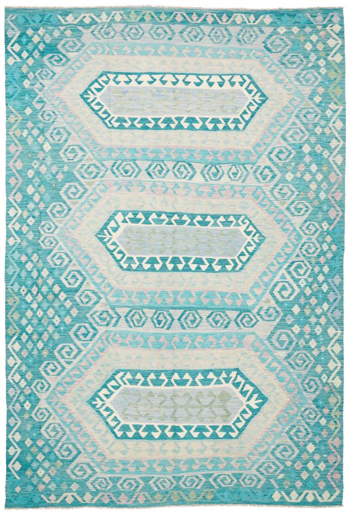 Dywan afgański Kilim Afghan 357x240 357x240, Dywan perski Ręcznie tkane