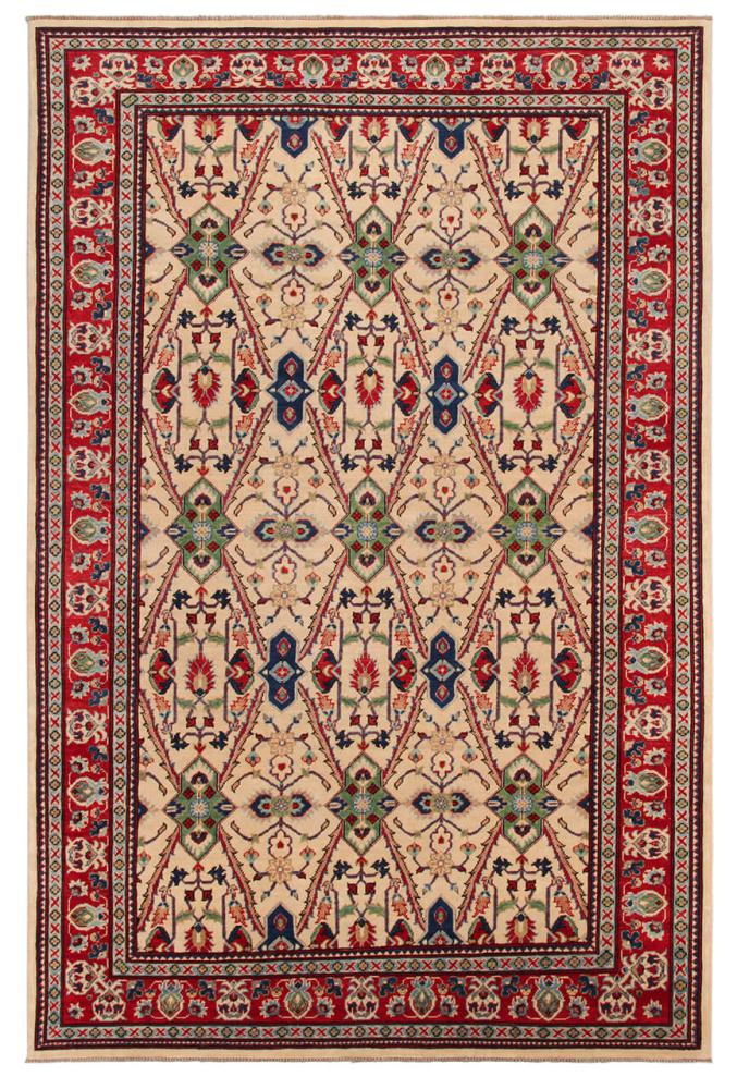 Pakistanischer Teppich Kazak Ghazni 299x197 299x197, Perserteppich Handgeknüpft