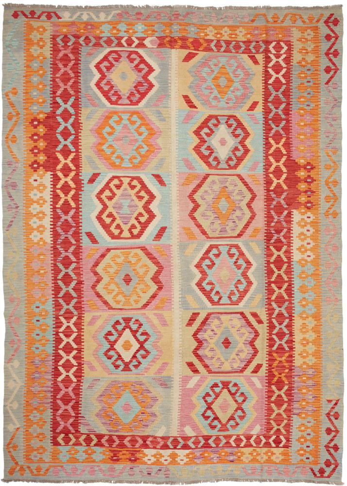 Tapete afegão Kilim Afegão 255x182 255x182, Tapete persa Tecido à mão