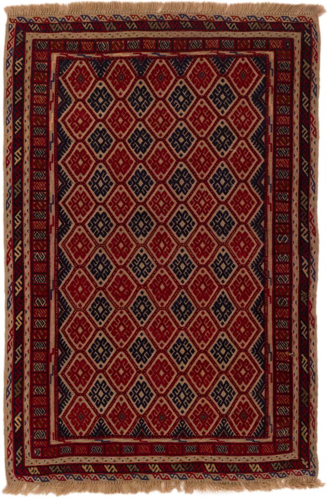 Afghansk teppe Kelim Sumak 127x84 127x84, Persisk teppe Knyttet for hånd