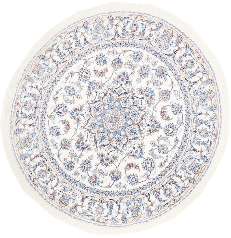 Alfombra persa Nain 211x201 211x201, Alfombra persa Anudado a mano