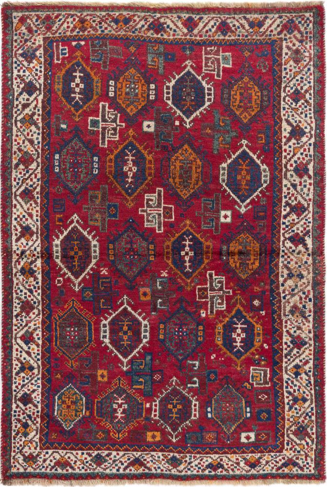 Persian Rug Ghashghai Old 135x98 135x98, Persian Rug Knotted by hand