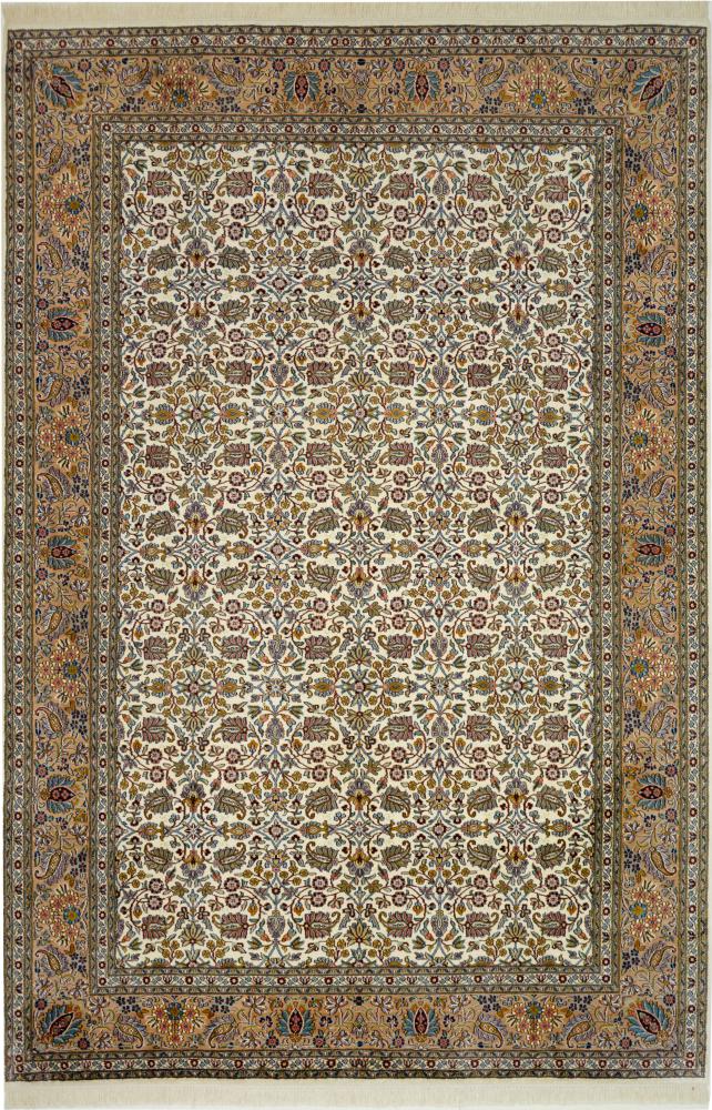 Indisk tæppe Kashmir Silke 282x187 282x187, Persisk tæppe Knyttet i hånden