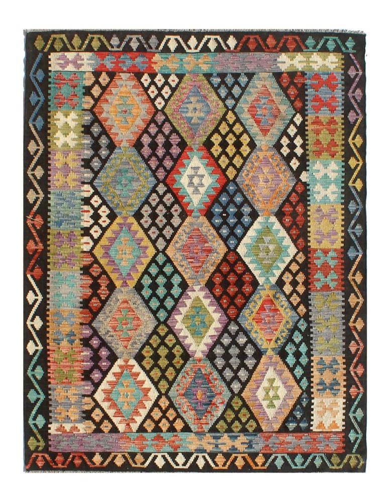 Afghan rug Kilim Afghan 7'7"x5'9" 7'7"x5'9", Persian Rug Woven by hand