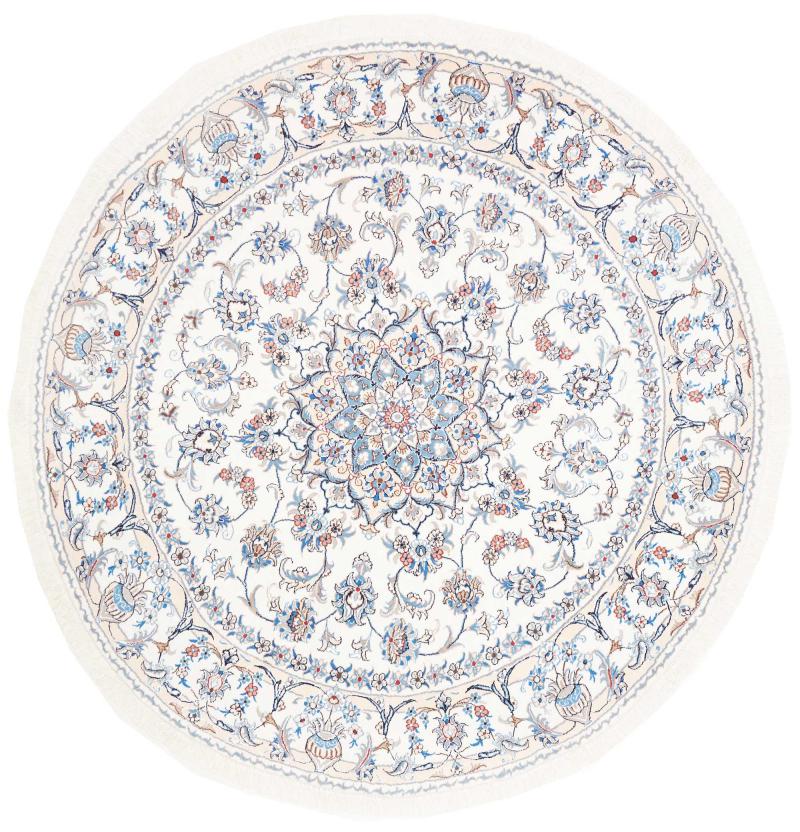 Alfombra persa Nain 207x202 207x202, Alfombra persa Anudado a mano