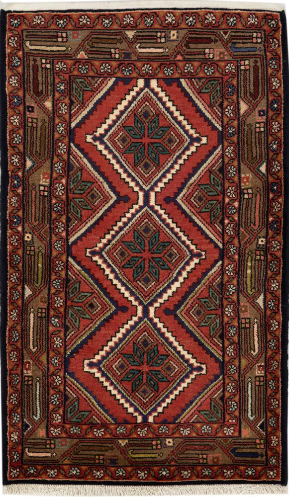 Alfombra persa Hamadan Zageh 137x83 137x83, Alfombra persa Anudado a mano