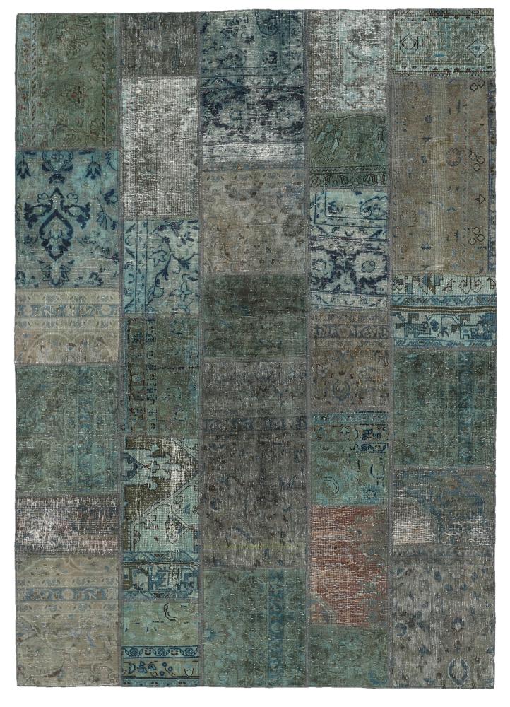 Persialainen matto Patchwork 241x173 241x173, Persialainen matto Solmittu käsin
