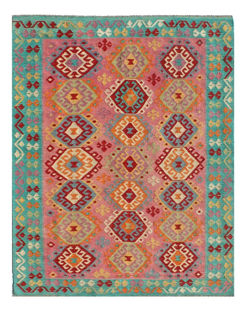 Afghan rug Kilim Afghan 9'7"x6'10" 9'7"x6'10", Persian Rug Woven by hand