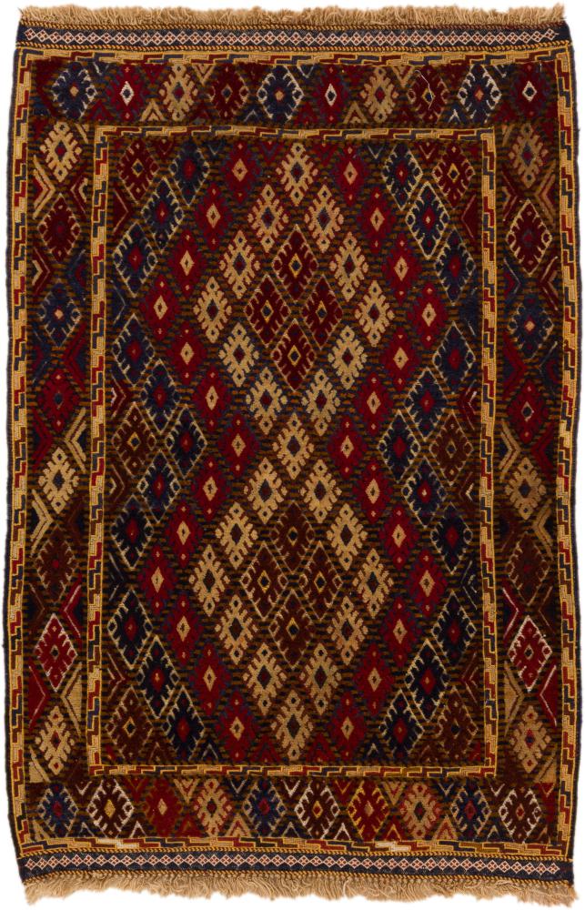 Afghan rug Kilim Sumak 118x76 118x76, Persian Rug Knotted by hand