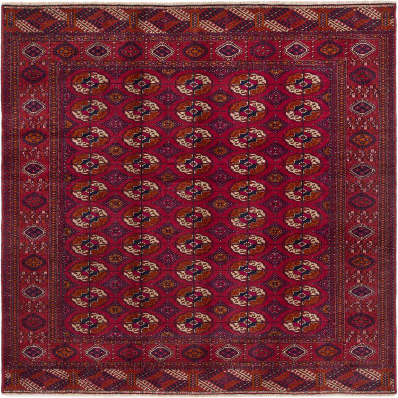 Afghanska mattan Afghan Mauri 202x203 202x203, Persisk matta Knuten för hand