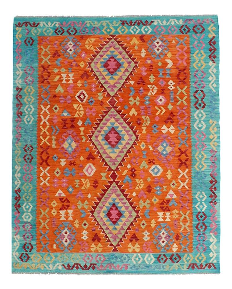 Afghan rug Kilim Afghan 8'3"x5'9" 8'3"x5'9", Persian Rug Woven by hand