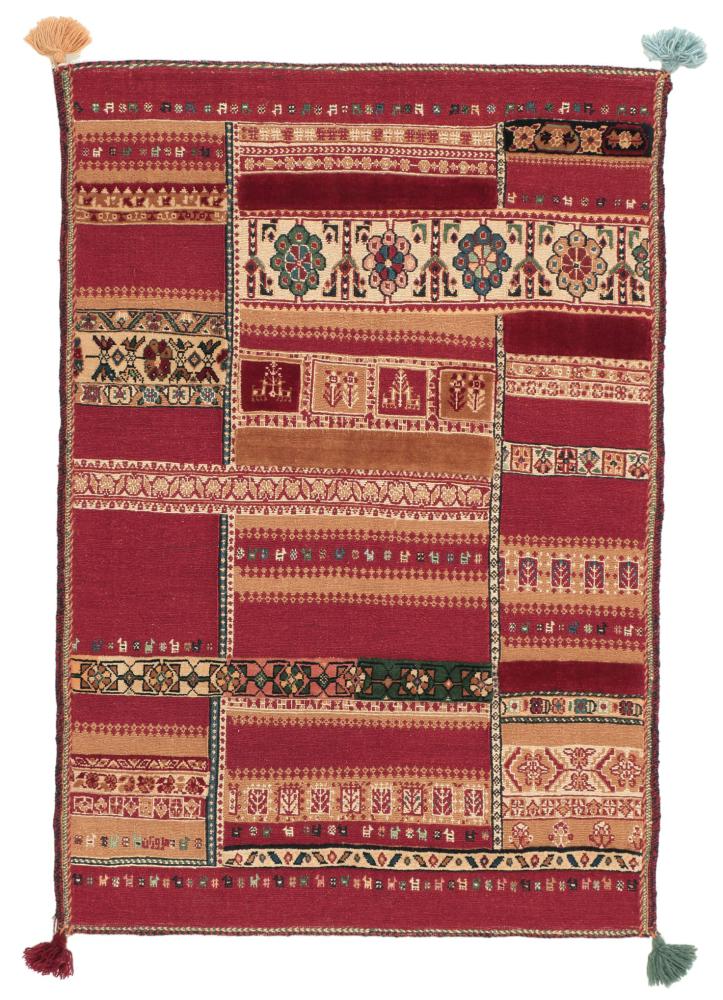 Persian Rug Nimbaft 3'10"x2'7" 3'10"x2'7", Persian Rug Knotted by hand