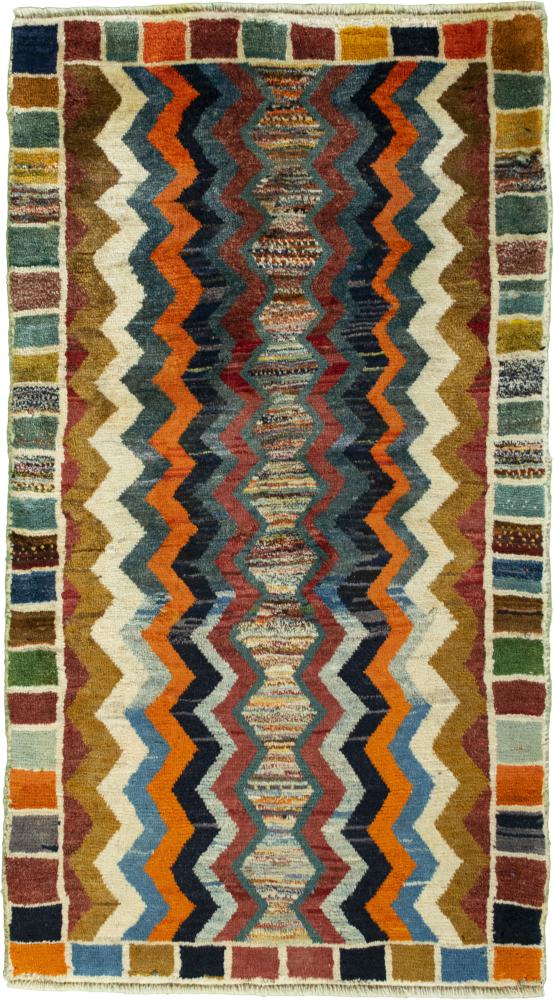 Tapis persan Persan Gabbeh Ghashghai 138x76 138x76, Tapis persan Noué à la main
