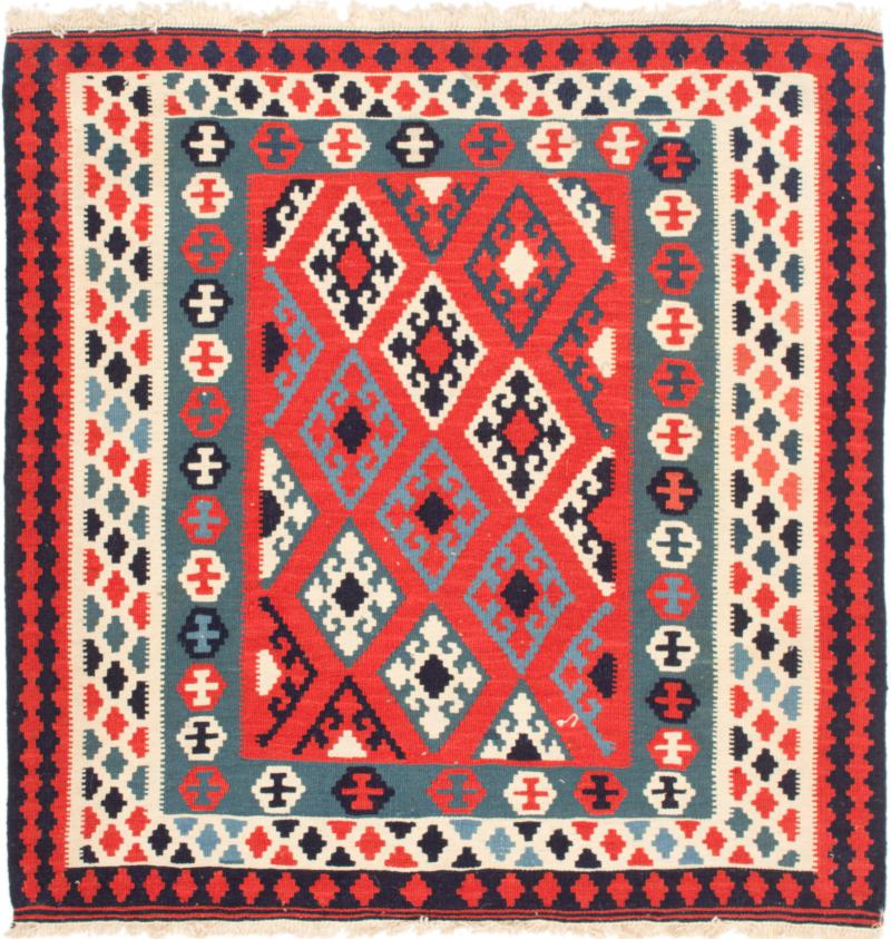 Tapete persa Kilim Fars 103x104 103x104, Tapete persa Tecido à mão