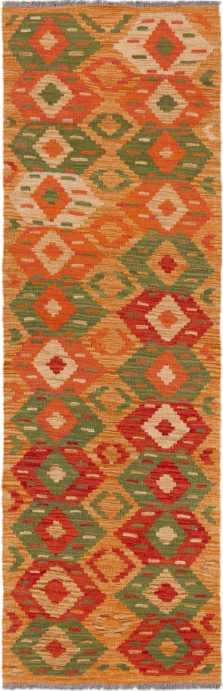 Afghanischer Teppich Kelim Afghan 203x65 203x65, Perserteppich Handgewebt
