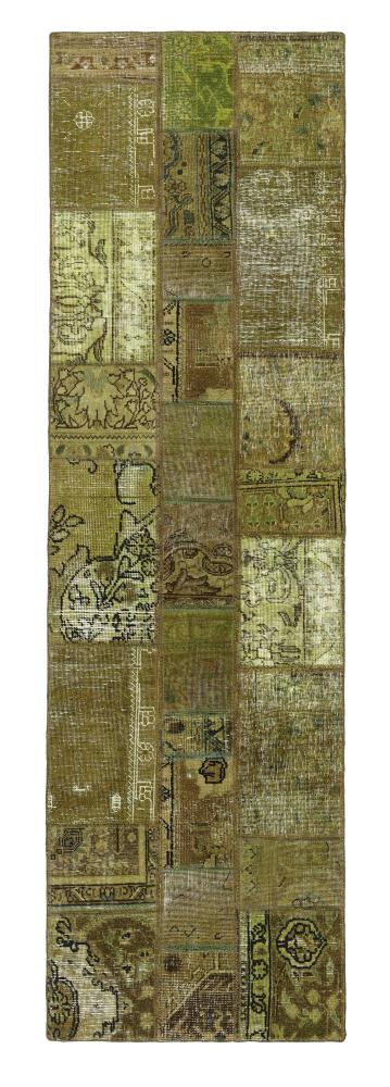 Persisk tæppe Patchwork 259x74 259x74, Persisk tæppe Knyttet i hånden