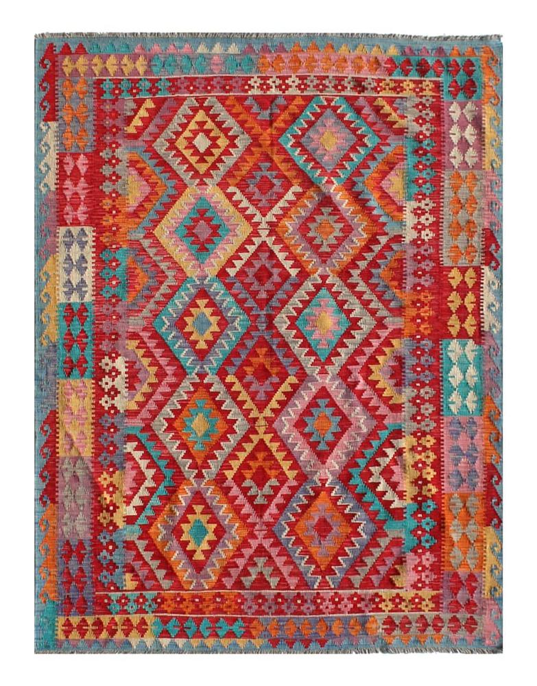 Afghan rug Kilim Afghan 7'10"x5'9" 7'10"x5'9", Persian Rug Woven by hand