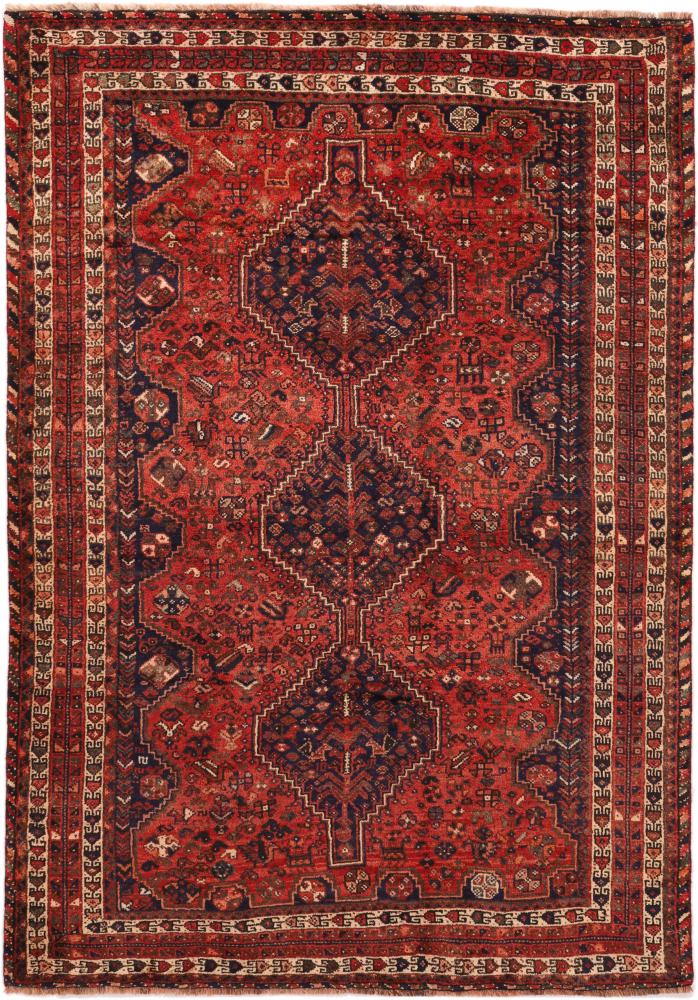 Tapete persa Shiraz 254x177 254x177, Tapete persa Atado à mão