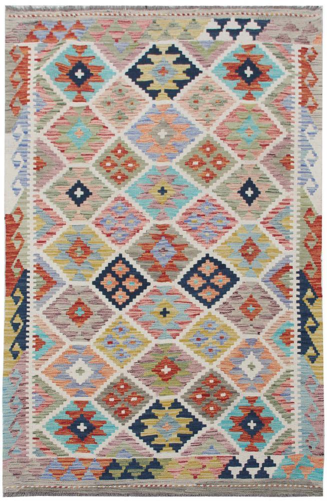 Tapete afegão Kilim Afegão 184x120 184x120, Tapete persa Tecido à mão