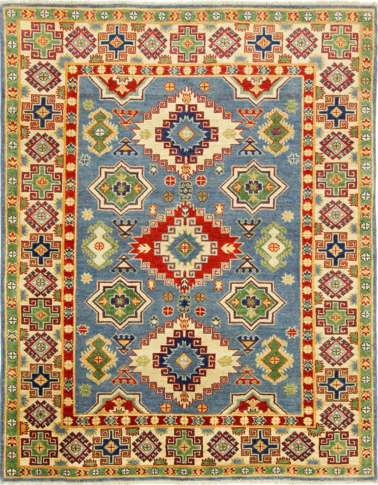 Tapis afghan Kazak 194x156 194x156, Tapis persan Noué à la main