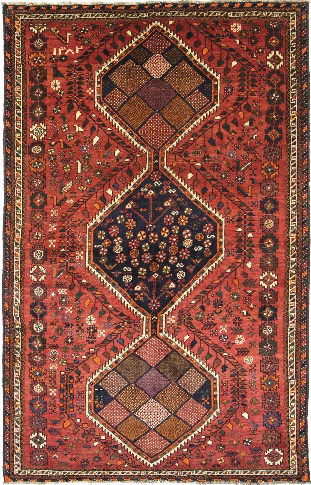 Tapete persa Ghashghai 255x157 255x157, Tapete persa Atado à mão