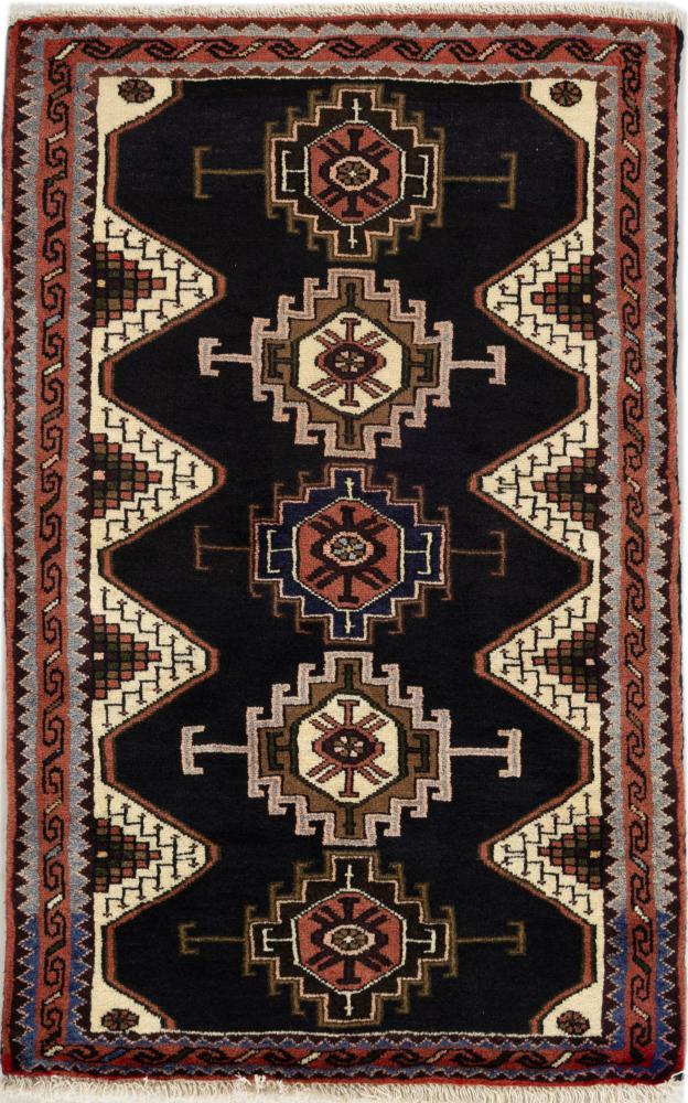 Alfombra persa Khamseh 124x76 124x76, Alfombra persa Anudado a mano