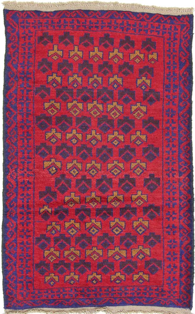 Tapete afegão Balúchi 136x79 136x79, Tapete persa Atado à mão