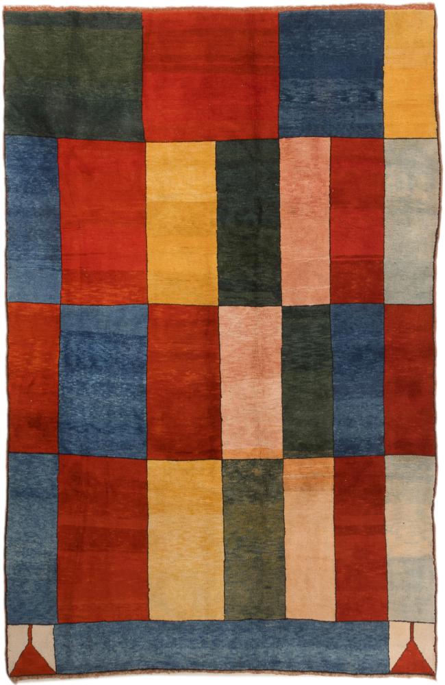 Tapis persan Persan Gabbeh 293x194 293x194, Tapis persan Noué à la main