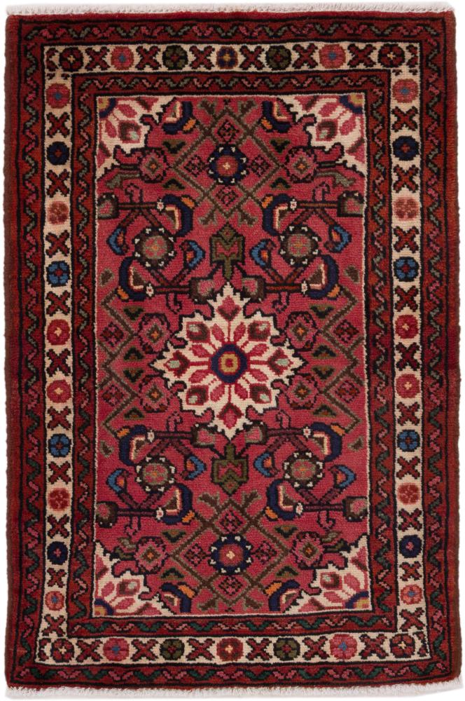 Tapis persan Hamadan 101x64 101x64, Tapis persan Noué à la main