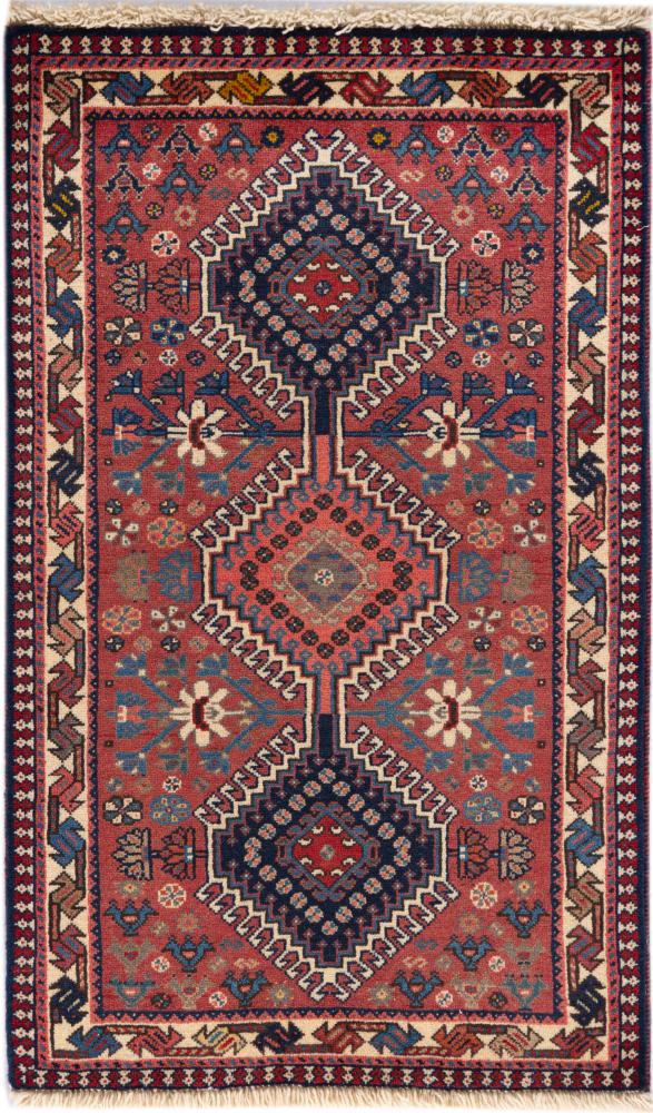 Περσικό χαλί Yalameh 102x60 102x60, Περσικό χαλί Οι κόμποι έγιναν με το χέρι