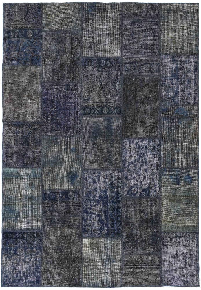 Perzsa szőnyeg Patchwork 206x143 206x143, Perzsa szőnyeg Kézzel csomózva