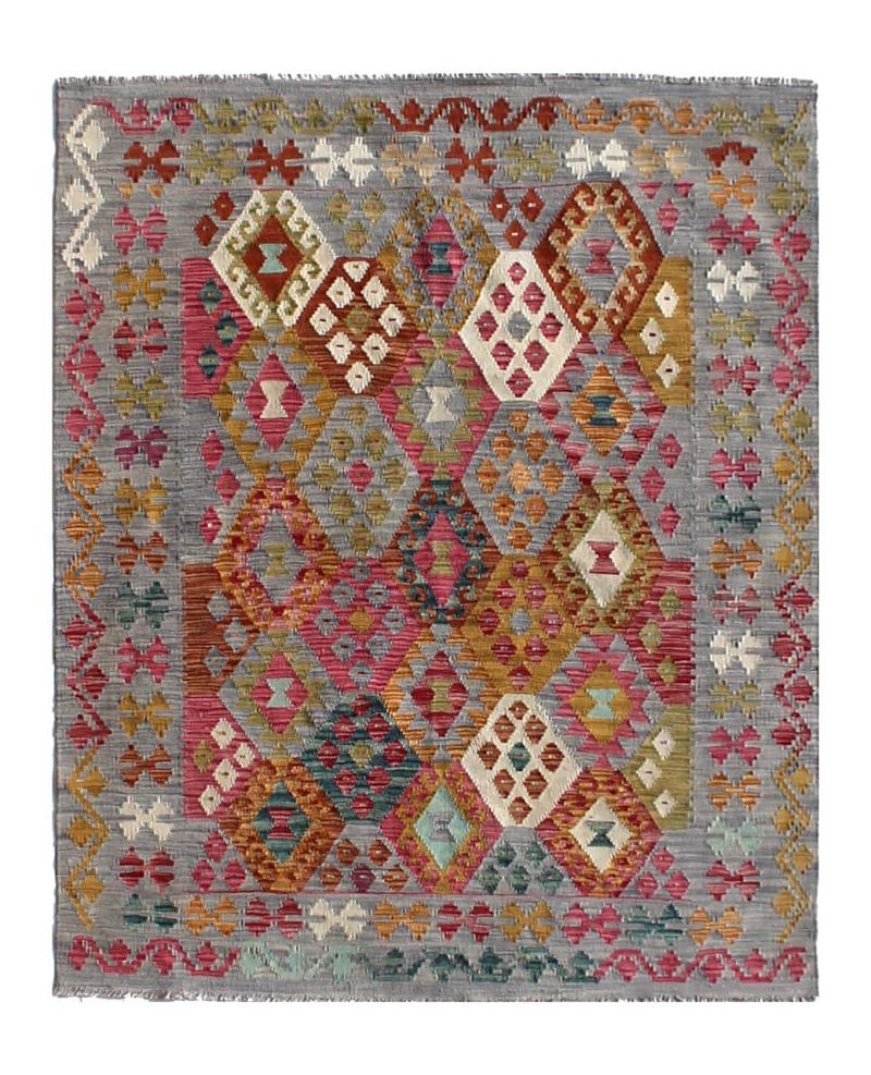 Tappeto Afgano Kilim Afghan 198x155 198x155, Tappeto persiano Tessuto a mano