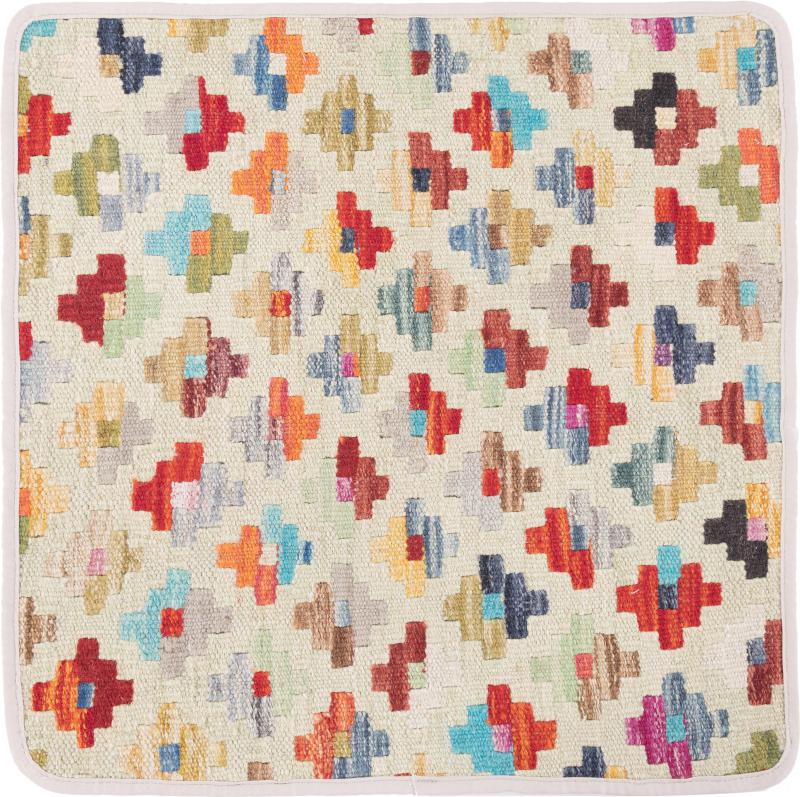 Afghan rug Kilim Afghan Cushion Cover 50x50 50x50, Persian Rug Knotted by hand