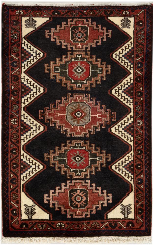 Alfombra persa Khamseh 117x76 117x76, Alfombra persa Anudado a mano