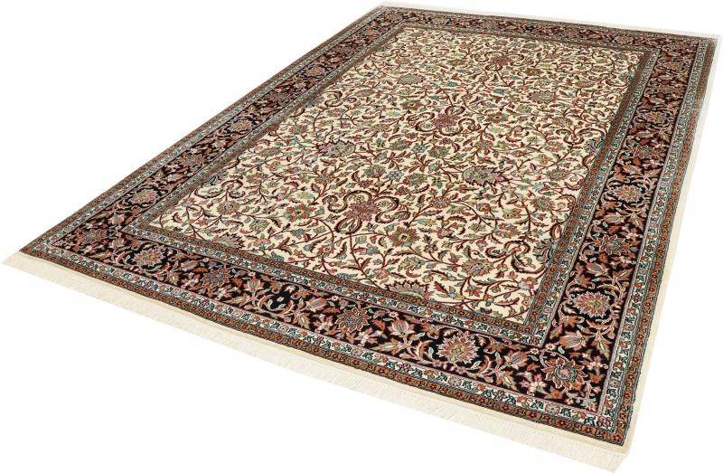 Indo rug Kashmir Silk 8'11"x6'0" 8'11"x6'0", Persian Rug Knotted by hand
