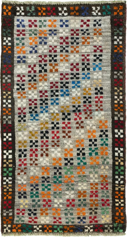 Persian Rug Persian Gabbeh Ghashghai 114x61 114x61, Persian Rug Knotted by hand